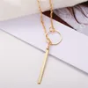 Mode chaude Casual Chocker Collier Personnalité Infinity Croix Pendentif Or Couleur Ras Du Cou Colliers sur le cou Femmes Bijoux J0312