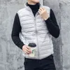 FGKKS Fashion Brand Men Down Vest Coats Winter Повседневная Без Рукавов Легкий Внимок Утки Жилет Пальто Мужской 211229