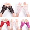 Femmes printemps été Protection solaire mitaines gants conduite en plein air mince UV-preuve solaire dame Sexy maille Floral dentelle gants Y0827