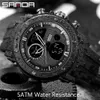 Sanda Fashion Men's Watchs Top Brand Luxury Military Sport Quartz Watch Man 5atm APPLICIER CORLOGNE MEN ROLOGIOS MASCULINO 6012 X0625