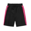 Mode Hommes Track Shorts Polyester Coloré Designer Mâle Ceinture Élastique Deux Poches Pincez Coutures Lettre Imprimé Coloré Str237S