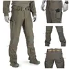Mens Camouflage Cargo Byxor Elastiska Flera Pocket Militär Man Byxor Utomhus Sportbyxor Plus Size Tactical Pants Män 210616