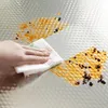 النفط مقاوم للماء ملصقات الألومنيوم احباط المطبخ موقد خزانة ذاتية اللصق الجدار ملصق diy wallpaper