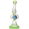 Vintage STYLE UNIQUE STYLE 8.5INCH VERRE BONG BROKHAH TYANDES D'EAU DES CONCEPTION AVEC PERC DIFFUSE PERC BRUILLER HUILE AVEC BOBL peut mettre le logo client