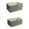 Clothing Storage Boxes organizer Polyester Fabric Clear Baskets Containers Bins Clothes toys books Organizer 210922