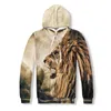 S 3D المطبوعة Tiger Men Hoodies أنماط الأزياء الذكور بالجملة 201128