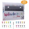 20-Farben-Aquarellpinsel-Stiftset mit nachfüllbarem Wasserfarbstift zum Zeichnen, Malen, Kalligraphie, Kunst, Kindergeschenk A6901 210226