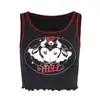 Traf Crop Tank Tops For Girls Corset Top Y2k Women Gothic Clothing Vintage Aesthetic Sexy Chest Binder Bra HY21015AH 210712