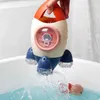 Baby Łazienka Zabawki Bath Zabawa Toddler 3 lata 6 12 miesięcy Dzieci Edukacyjne Water Rocket Prezent dla dzieci Prysznic Spray 210712
