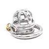 NXY Chastity Dispositivo maschio in acciaio inox piccolo gallo gage gage pene metallo blocco metallico cintura catetere uretrale catetere a spine anello giocattoli del sesso per uomo1221