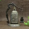 2020 New Metal Bell Carved Dragon Buddhist Clock Good Luck Feng Shui Ornament Home Decoration Figurines China Bell Decor C0220