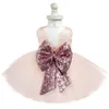 Bébé Frock Designs Dentelle Robe De Baptême Or Arc Bébé Fille 1 An Premier Anniversaire Tenue Enfant En Bas Âge Infantile Robe De Soirée Enfants Robe K6658476