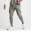 Herenbroek heren mode camuflage mannen trekkoord taille mager potlood voor sportkleding joggingbroek met zakken pantalones hombre