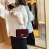 Shopping Bags Vintage Small Flannel Crossbody for Women 2020 Chain Shoulder Women's Handbags Branded Ladies Hand Bag 6408 220304