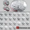 Liberty Coins 63st USA Walking Bright Silver Copy Coin Full Set Art Collectible