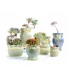 多肉植物植木鉢小型および中型花瓶レトロ花植物の植木鉢クリエイティブ工芸品デスクトップの装飾品プランターの装飾210922