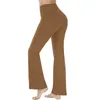 Pantalon de yoga micro jambe évasée taille haute elastic ventre fermeture de danse collants en cours de fitness gym vêtements femmes Trouses