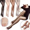 1pc kvinnor sexig pantyhose mode våren sommar nylon tights öppen tå ren ultra-tunn sömlös pantyhose stocking y1130