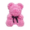 Fleurs décoratives Couronnes Drop 40 cm Red Teddy Bear of Rose Flower Artificial Christmas Box For Women Valentine039s Day 1996958