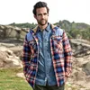 Winter Jacket Men Fleece Warm Shirts Coat Pure Cotton Plaid Hooded s Coats Single Breasted Chaquetas Hombre M-XXXL 211214