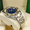 men's automatic mechanical watch 41mm sapphire calendar face Stainless steel folding buckle waterproof multi-color optional