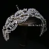 Spettacolo Zircone Fascia per capelli Fascia per capelli Corona da sposa Corona Tiara Accessori per capelli Gioielli Festa Prom Copricapo Ornamento Abito Accessori6780037