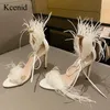 feather shoes size
