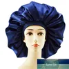 Duży rozmiar Jedwab Sleeping Cap Noc Hat Head Cover Bonnet Satin Cheveux Nuit Do Kręcko Pielęgnacja włosów Kobiety Uroda Konserwacja Projektant