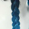 Peruka długą Genshin Impact Venti Cosplay Peruka Ombre Niebieskie peruki z warkoczami kucyki grzywki syntetyczne fryzury cosplay WIG9639802