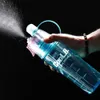 Drinking and Misting Sports Water Bottle Drinking and Spraying Misting Bottle Sports Working Out Cycling Fitness Camping Water Y0915