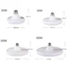 E27 UFO Led Bulb 220V Leds Light Bulbs High Power Lights lamps 20W Energy Saving Flat Bombilla Round Lamp for Home Lighting Cold White white-shell