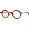 Moda occhiali da sole Cornici Top Quality Acetato Eyeglasses Uomo Vintage Pieno Rim Ottici Occhiali Ottici Clear Lens Prescrizione Myopia Occhiali da donna S