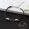 Link Chain 2st Glass Viage Pendant Armband Skriv namn Wirte på ris mode smycken charmarmband för kvinnor trum22