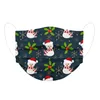 2021 Designer Face Mask Christmas disposable masks cartoon snowman cute children three-layer protective dust cover in stock