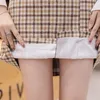S-2xl coréen Plaid laine irrégulière Jupe femmes automne et hiver femmes grande taille jupes dames Mini Jupe Jupe Femme 210309