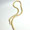 Ketten atemberaubende 24K Gold Authentic GP 10mm Skala Hautkette Festkubanerkette Halskette 24 "3977046