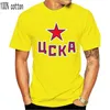 T-shirts T-shirts HC CSKA Moscow KHL Russische Mokba Rode Leger Dynamo Kontinental T-shirt Cool Casual Pride T-shirt Mannen Unisex 2021 Mode