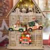 Ornements suspendus pour arbre de noël, pendentif de voiture en bois, cadeaux de nouvel an, accessoires de noël, décorations pour la maison, XBJK2109