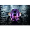 Cluster Rings 18K Rose Gold Amethyst Ring Diamant för Kvinnor Zircon Sterling Silver Färg Smycken Fine Gemstone Blue Crystal Finger