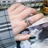 Vrouwen dame bloem fee ring mode verstelbare opening vinger ringen eenvoudige zoete retro gesneden zirkoon voet strand sieraden topkwaliteit luxe kristal vrouw geschenken