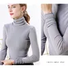 Roupas Feminina Blouses Vrouw Lange Mouwen Dames Tops en Blouses Turtleneck Solid Shirts Womens Tops en Blouses 5906 50 210527