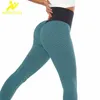 Outfit Yoga Strój Ningmi Kobiety Siłownia Spodnie z Haczykami Sport Hip Hafting Stretty High Waist Ćwiczenia Trening Trening Legginsy Acedwear