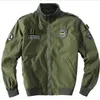 Bomberjacka ma1 flygvapen pilot avslappnad ny ankomst militär stil män tjock fleece sammet kappa vinter manlig grön blå khaki a0607