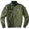 Bomber Jacket Ma1 Air Force Pilot Casual New Arrival Military Style Men Thick Fleece Velvet Coat Winter Male Green Blue Khaki A0607