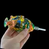 6.7 Inch Grenade Silicone Neactar collect kits Smoke with Stainless Steel Tip dabber hand pipes oil rigs glass bong pipe