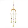 Atacado Decoração de Casa Cristais Sun Catcher Pendurado Prismas Garden SunCatchers Lua Janela Luz Luz Arco-íris Ornamento para Casamento Planta Decoração de Carro de árvore