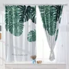 Rideaux imprimés feuille de bananier litchi, résistant à la lumière, moderne, porte fenêtre, séparateur de pièce, cantonnière, décoration de la maison