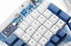 DSA ERGODOX ERGO PBT DYE SUBBED KEYCAPS for Custom Mechanical Keyboards Infinity Erergodox Ergonomic Keyboard White Blue 210610