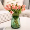 1 ADET Çiçekler Yapay Lale Çiçekler Centerpieces Düzenleme Buket Renkli Gerçek Dokunmatik Çiçek Faux Lale Düğün Parti Ofis Tatil Ev Süslemeleri