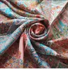 Huajun 2 Store || Spring Field Style Classic "Fleurs de Giverny" 90 Scarf 100% Natural Silk Twill